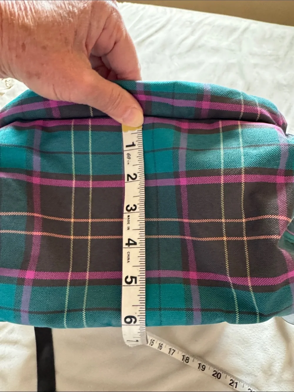Dakine Teal & Purple Plaid Backpack for Women